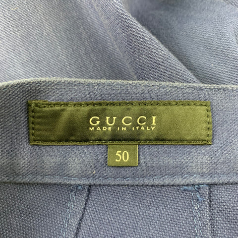 GUCCI Size 32 Navy Cuffed Casual Pants