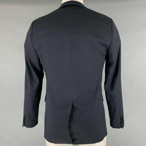 THEORY Size 36 Navy Wool Notch Lapel Sport Coat