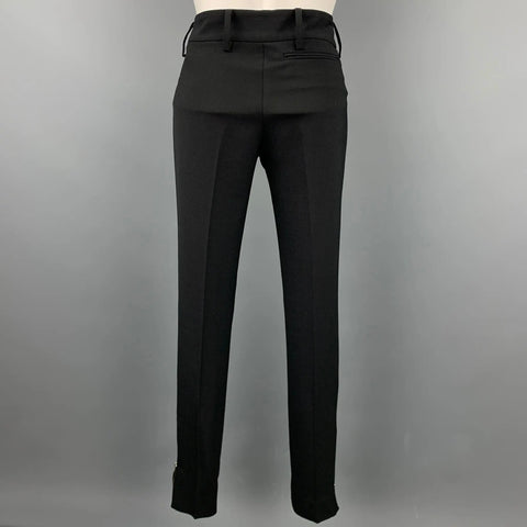 BALENCIAGA Size 2 Black Polyester Blend Dress Pants BALENCIAGA