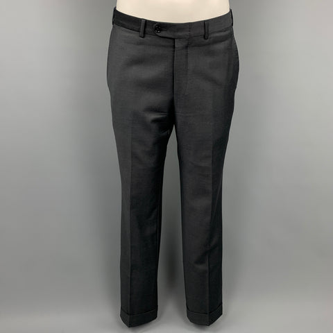 ERMENEGILDO ZEGNA for WILKES BASHFORD Size 40 Gray Wool Notch Lapel Suit