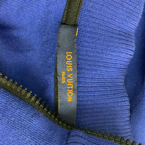 LOUIS VUITTON par VIRGIL ABLOH Pré-FW19 Taille L Bleu Coton / Polyester Bike Cycle Pullover Jersey