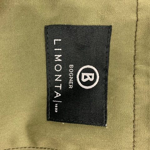 BOGNER Size 40 Olive Cotton Polyamide Zip & Buttons Luan Jacket