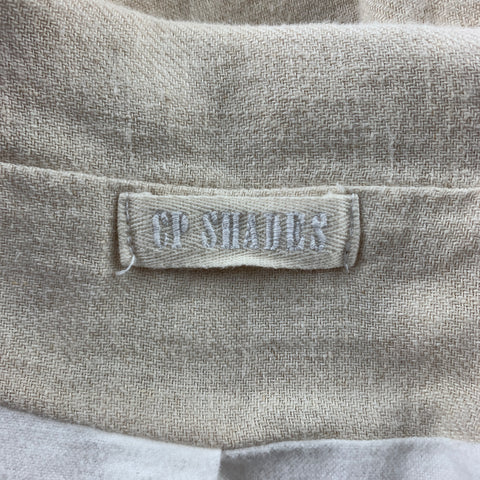 CP SHADES Size S Beige Wool / Linen Notch Lapel Jacket