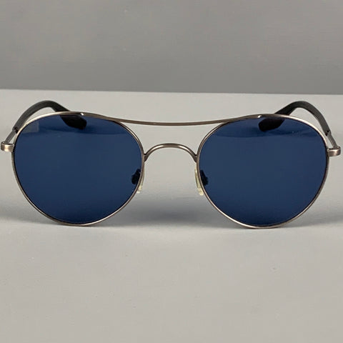 BARTON PERREIRA Silver Blue Metal Sauvestre Sunglasses
