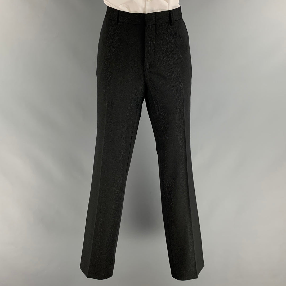 PRADA Size 8 Black Viscose Polyester Flat Front Dress Pants – Sui Generis  Designer Consignment