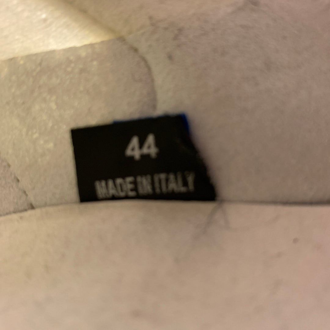 STELLA McCARTNEY Size 11 White Black Contrast Trim Rubber Wedge Sneakers