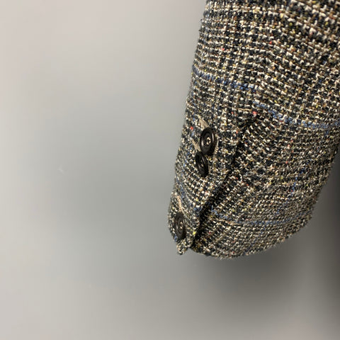 45rpm Size L Grey Glenplaid Cotton Notch Lapel Sport Coat