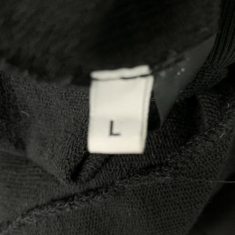 MANUEL MARTE Sudadera con capucha de algodón liso negra Talla L