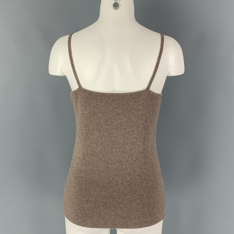 THE WHITE COMAPNY Size L Brown Cashmere Camisole Blouse