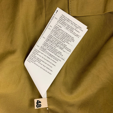 MARNI Size 38 Yellow Black White Plaid Wool Blend Buttoned Coat