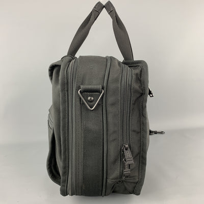 TUMI Black NylonCanvas Carry On Travel Bag