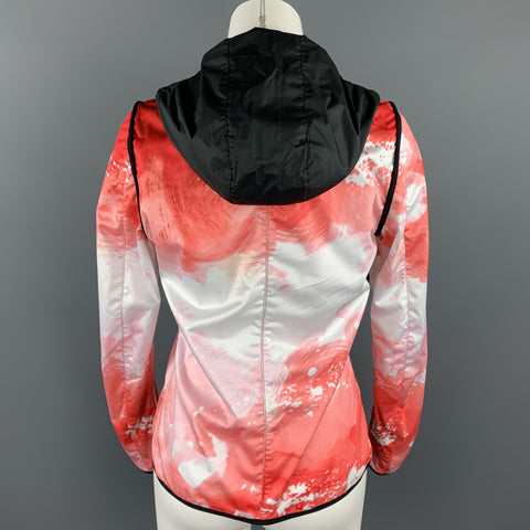 KRU Size 4 Black & Red Polyamide Reversible Hooded Jacket