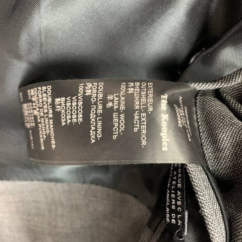 THE KOOPLES Size 38 Dark Gray Wool Peak Lapel Suit