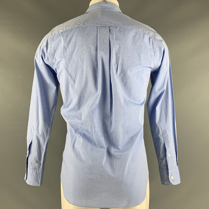 JUNYA WATANABE Size S Blue Multi Color Applique Long Sleeve Shirt