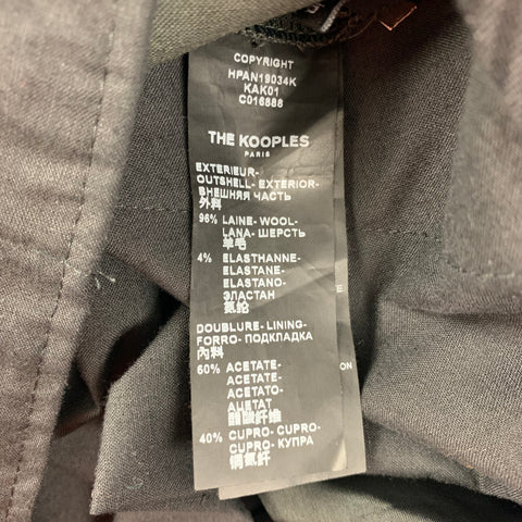 THE KOOPLES Pantalon habillé en laine verte à braguette zippée Taille 30