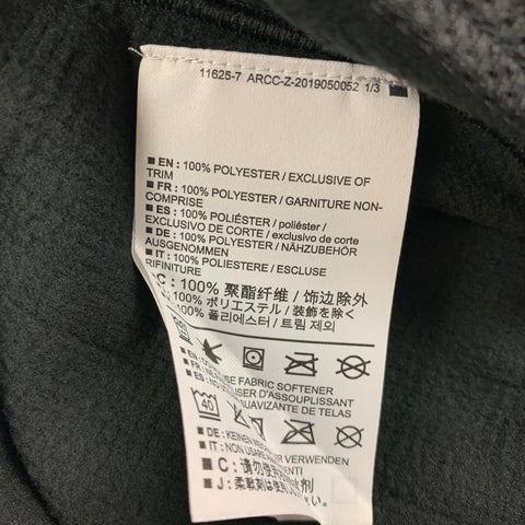 ARCTERYX Size L Black Waffle Knit Polyester Hooded Polartec Sweatshirt