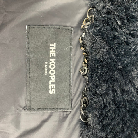 THE KOOPLES Size L Black Polyamide Hooded Jacket