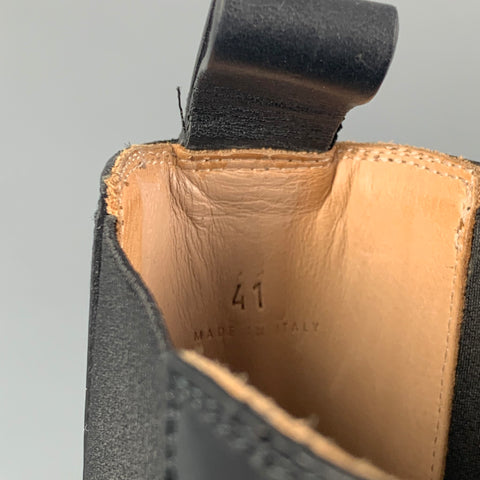 BOTTEGA VENETA Size 11 Black Pull On The Lug Boots