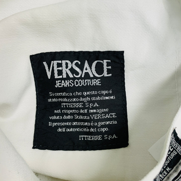 VERSACE JEANS COUTURE Size 30 White Denim 5 Pocket Jeans