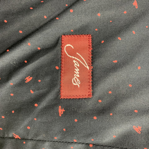 VIVIENNE WESTWOOD MAN James Size 36 Charcoal Wool Peak Lapel Suit