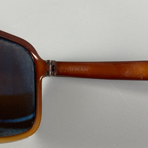 Lunettes de soleil en acétate marron dégradé VUARNET