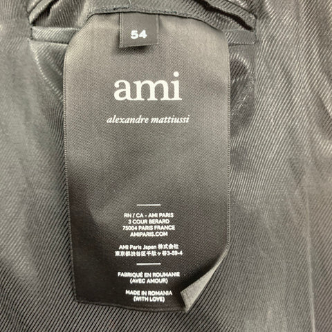 AMI by ALEXANDRE MATTIUSSI Size 44 Brown Notch Lapel Coat