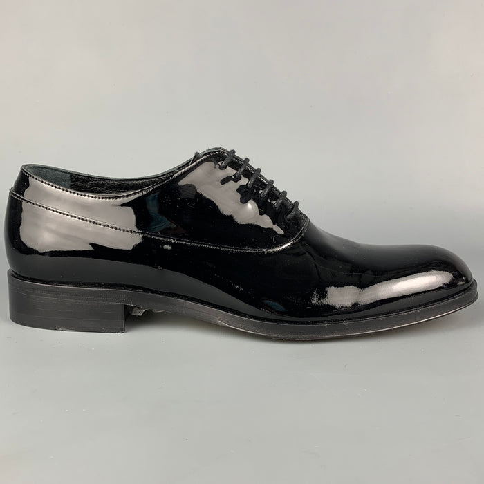 PAUL SMITH Talla 8 Zapatos con cordones de charol negro