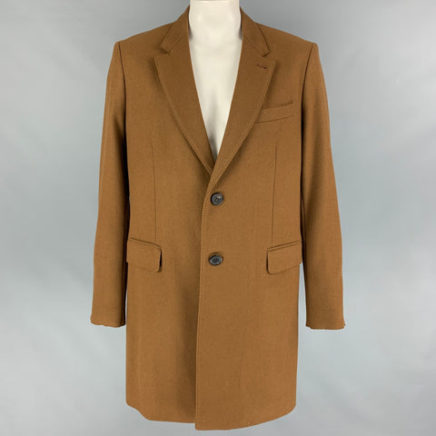 AMI by ALEXANDRE MATTIUSSI Size 44 Brown Notch Lapel Coat