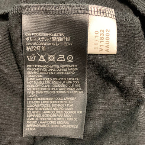 Y-3 Size M Black Polyester Viscose Hidden Buttons Cardigan