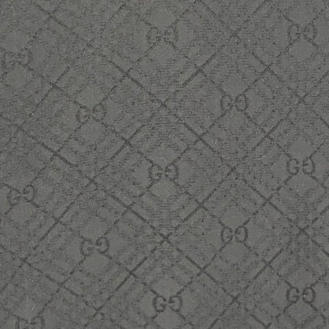 GUCCI Taille L Chemise à manches courtes en soie monogramme noire