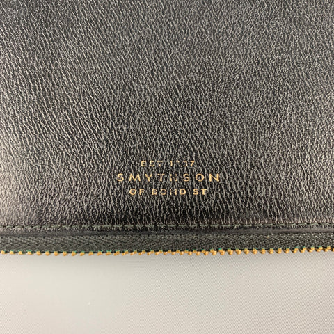 SMYTHSON OF BOND ST. Black Leather iPad Case