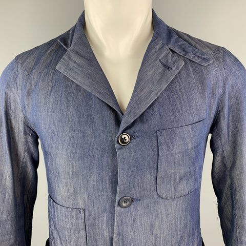ENGINEERED GARMENTS Size XS Navy Cotton Buttoned Collar Patch Pockets Jacket