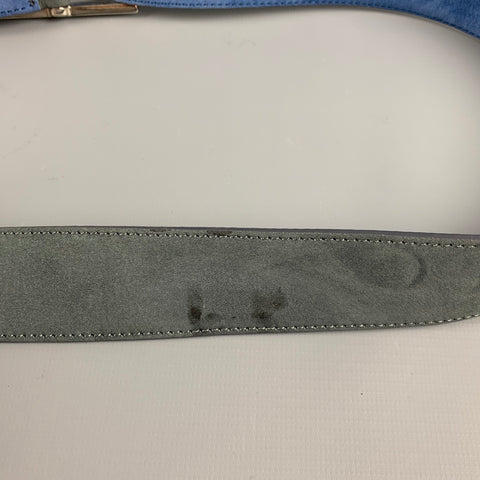 SIMONNOT GODARD Size 37 Grey Blue Suede Belt