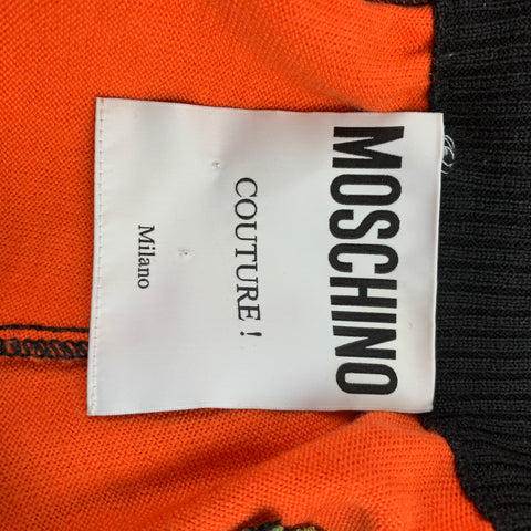 MOSCHINO COUTURE Size 6 Multi-Color Virgin Wool High Waisted Shorts