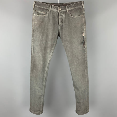 NEIL BARRETT Size 30 Grey Cotton Jean Cut Casual Pants