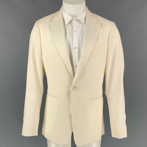 THEORY Fall 18 Size 40 Off White Wool Peak Lapel Sport Coat
