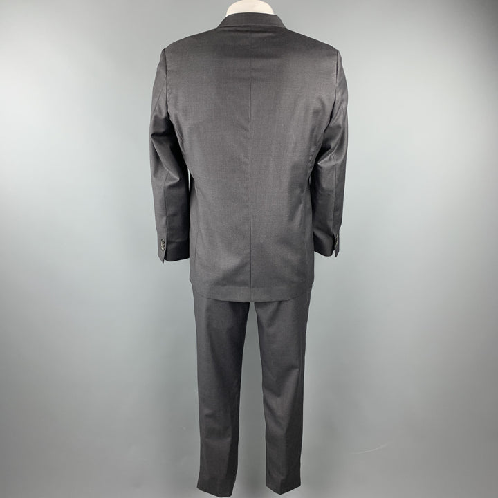 PAUL SMITH Size 44 Charcoal Wool Notch Lapel Suit