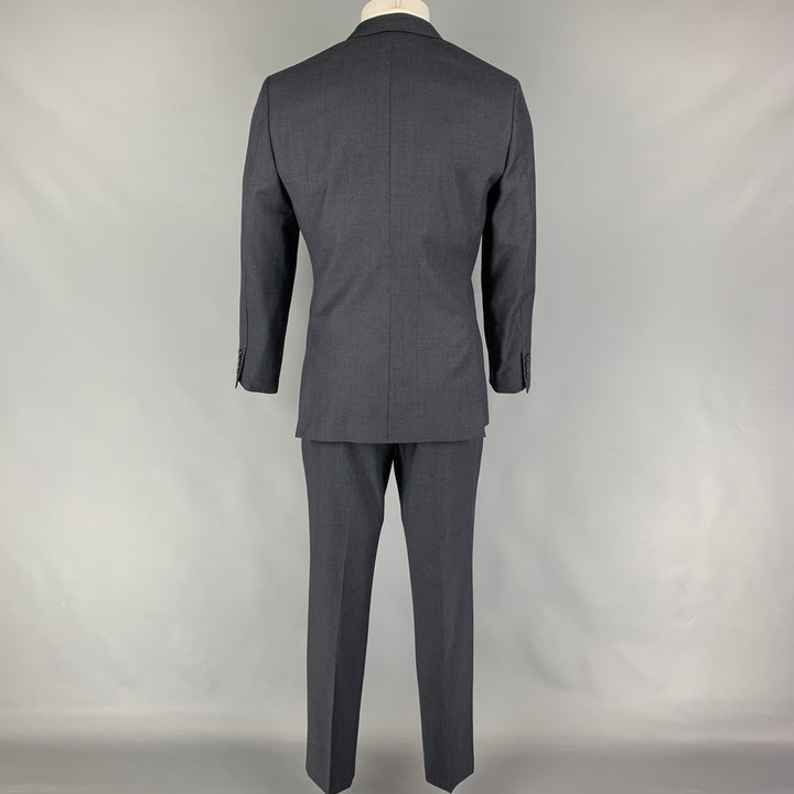 J CREW Size 38 Charcoal Wool Notch Lapel Suit