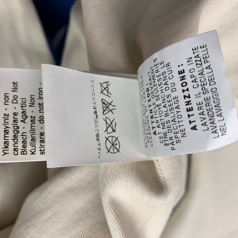 BAND OF OUTSIDERS Size L Blue White Stripe Cotton Oversized Jacket