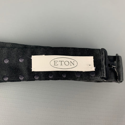 ETON Noeud papillon en soie à pois noirs