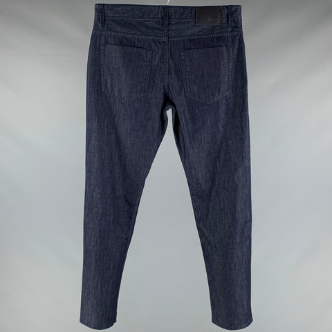 HUGO BOSS Size 33 Blue Cotton Blend Jeans