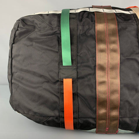 Sac bowling week-end en nylon multicolore noir ZARA