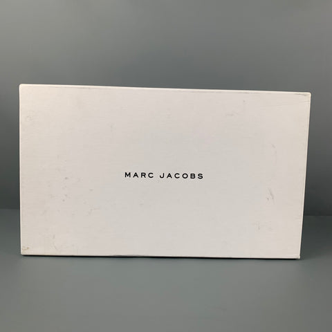 MARC JACOBS Size 10 Black Blue Ombre Leather Lace Up Shoes