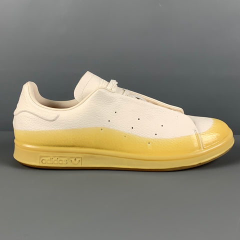 ADIDAS IVY PARK x STAN SMITH Size 10 White Beige Faux Leather Low Top Sneakers