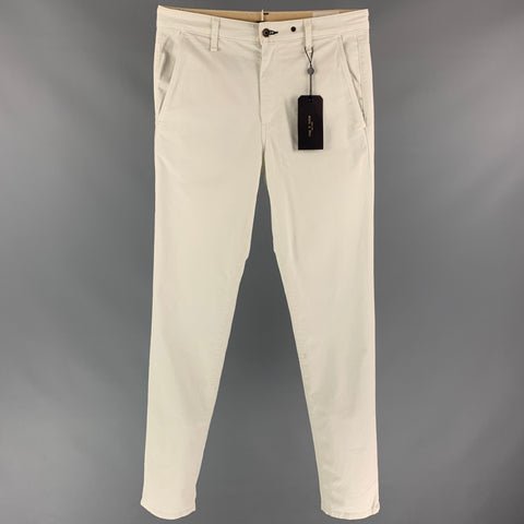 RAG & BONE Size 31 Off White Cotton Slim Chino Casual Pants