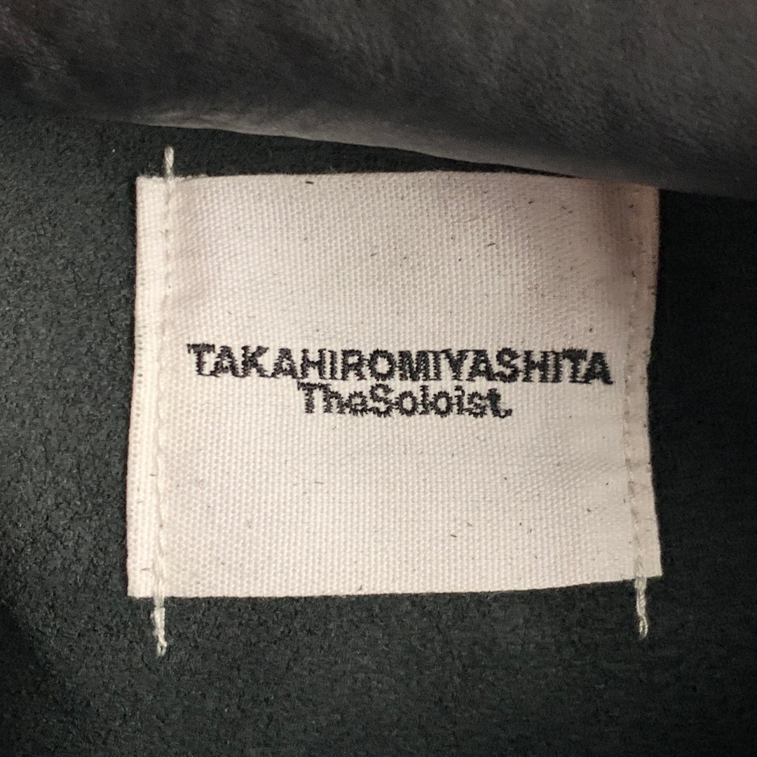 TAKAHIROMOIYASHITA MYTHINKS THE SOLOIST Black White Wrinkled Crossbody Bag