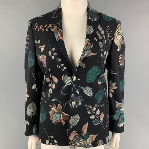 VERSUS de GIANNI VERSACE Talla 12 Chaqueta con estampado multicolor Blazer