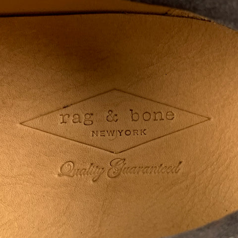 RAG &amp; BONE Taille 11 Baskets en daim charbon de bois et crème