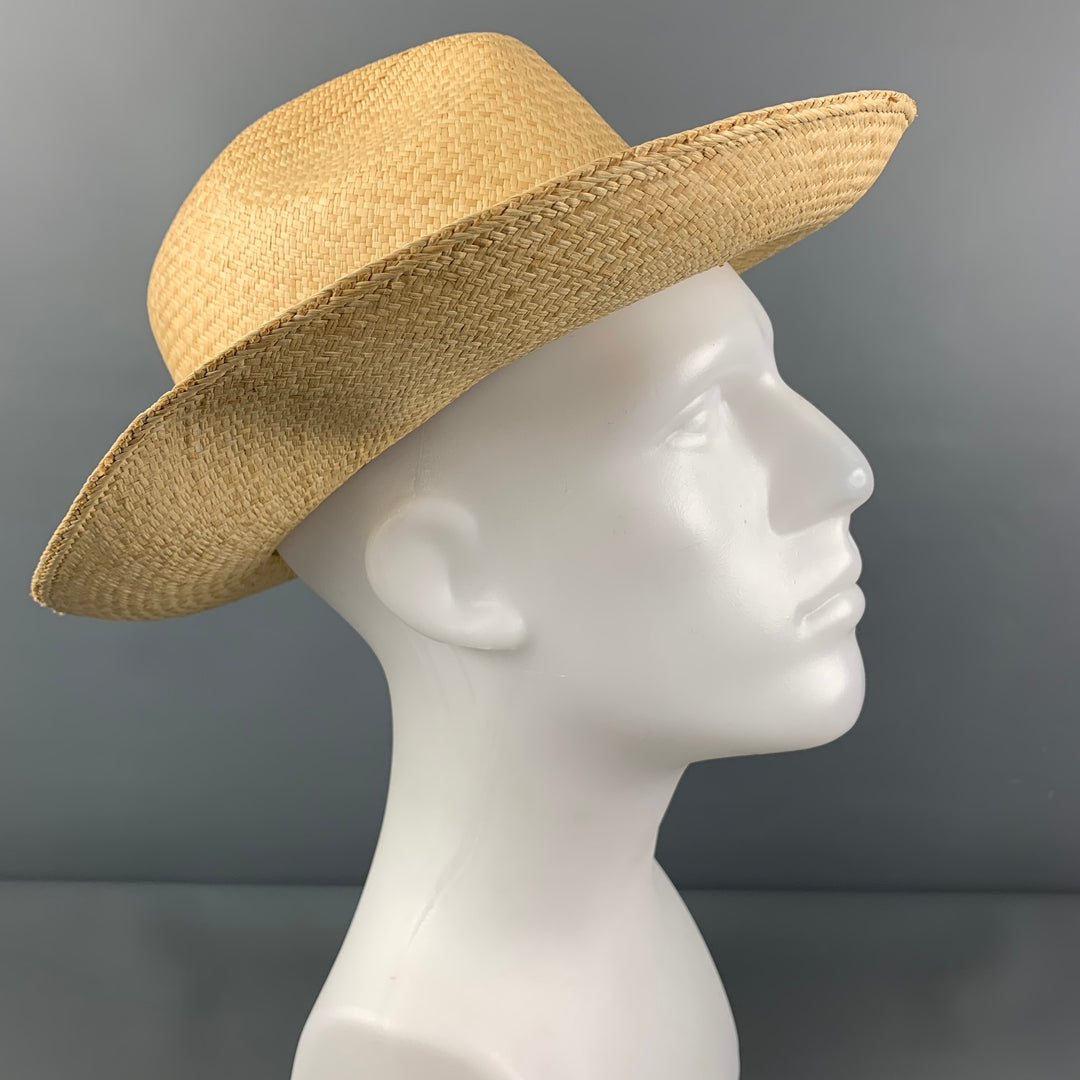 Vintage LOCK & CO HATTERS Size M Beige Straw Hats