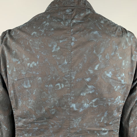 ENGINEERED GARMENTS Size 42 Navy Marbled Cotton Notch Lapel Sport Coat